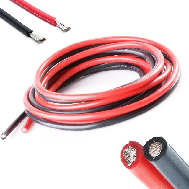 Soft Bare Copper Stranded 4AWG 6AWG 8AWG 13AWG 22AWG 5 14 AWG 1mm Jst Xh Silicone Heater Wire